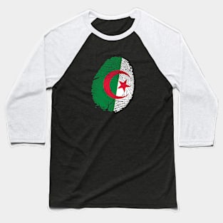 Flag of algeria fingerprint Baseball T-Shirt